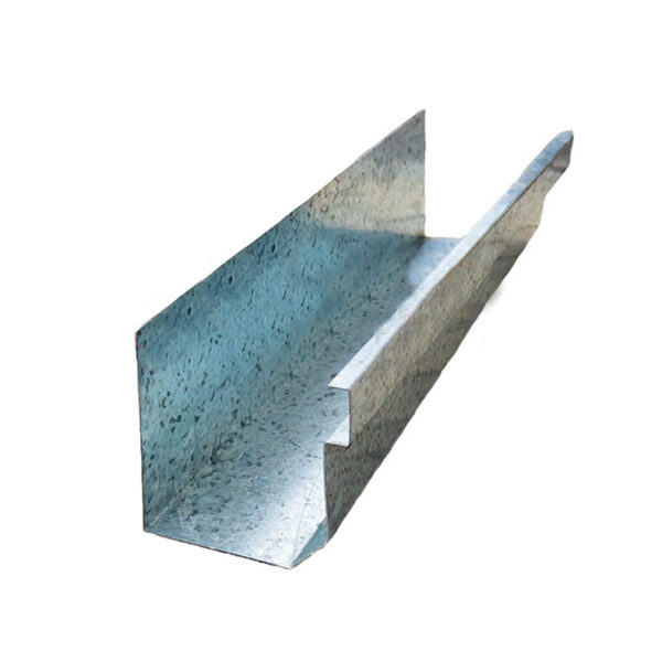 800 Girth D-Gutter  - Galvanised Steel