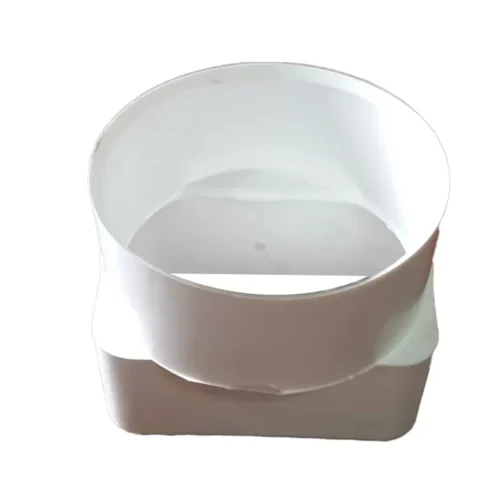 Coversion Socket (Square to Round)  - White
