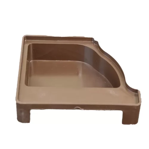 Gutter End Caps 5.2"  - Brown